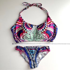 Aztec Two Piece Swimwear Large Size
